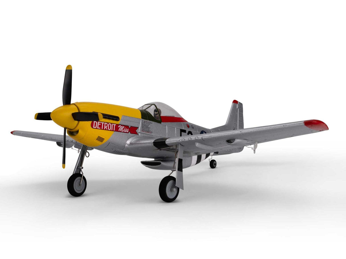 E-Flite UMX P-51D Mustang Detroit Miss BNF Basic with AS3X and SAFE