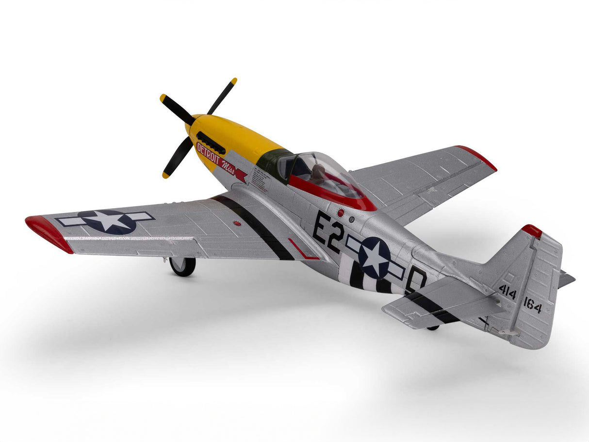 E-Flite UMX P-51D Mustang Detroit Miss BNF Basic with AS3X and SAFE