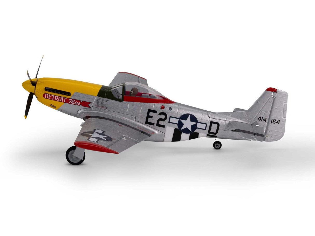 E-Flite UMX P-51D Mustang Detroit Miss BNF Basic with AS3X and SAFE