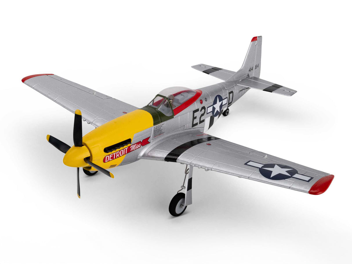 E-Flite UMX P-51D Mustang Detroit Miss BNF Basic with AS3X and SAFE