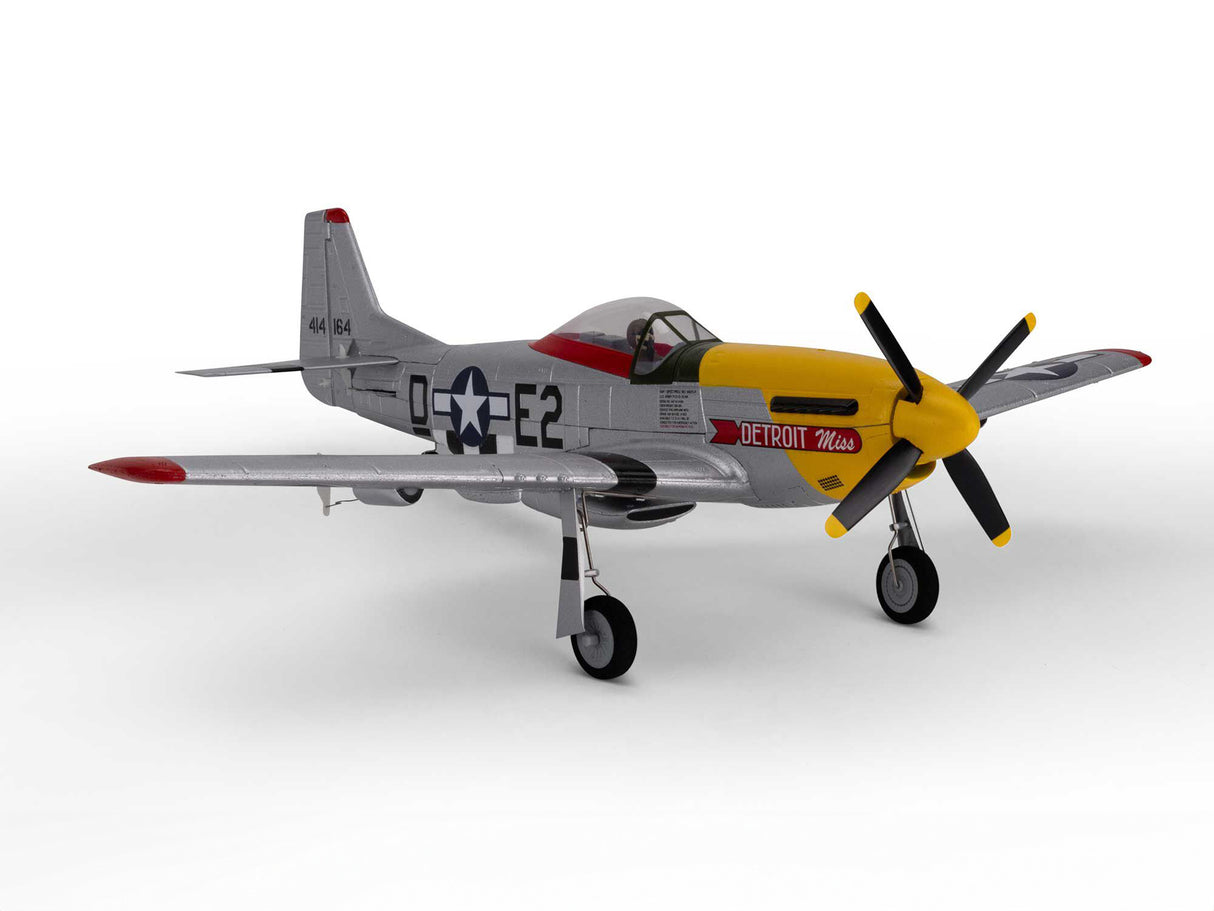 E-Flite UMX P-51D Mustang Detroit Miss BNF Basic with AS3X and SAFE