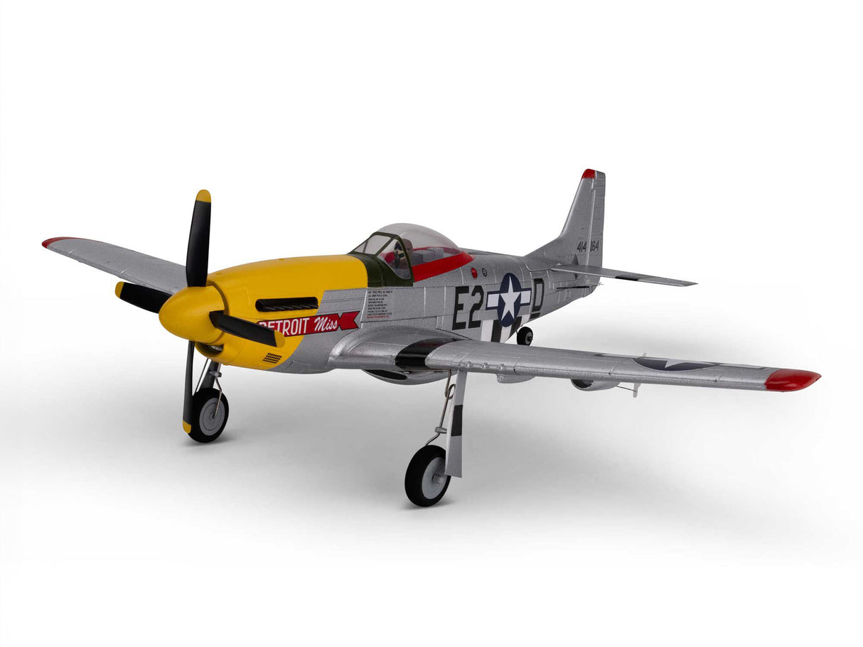 E-Flite UMX P-51D Mustang Detroit Miss BNF Basic with AS3X and SAFE