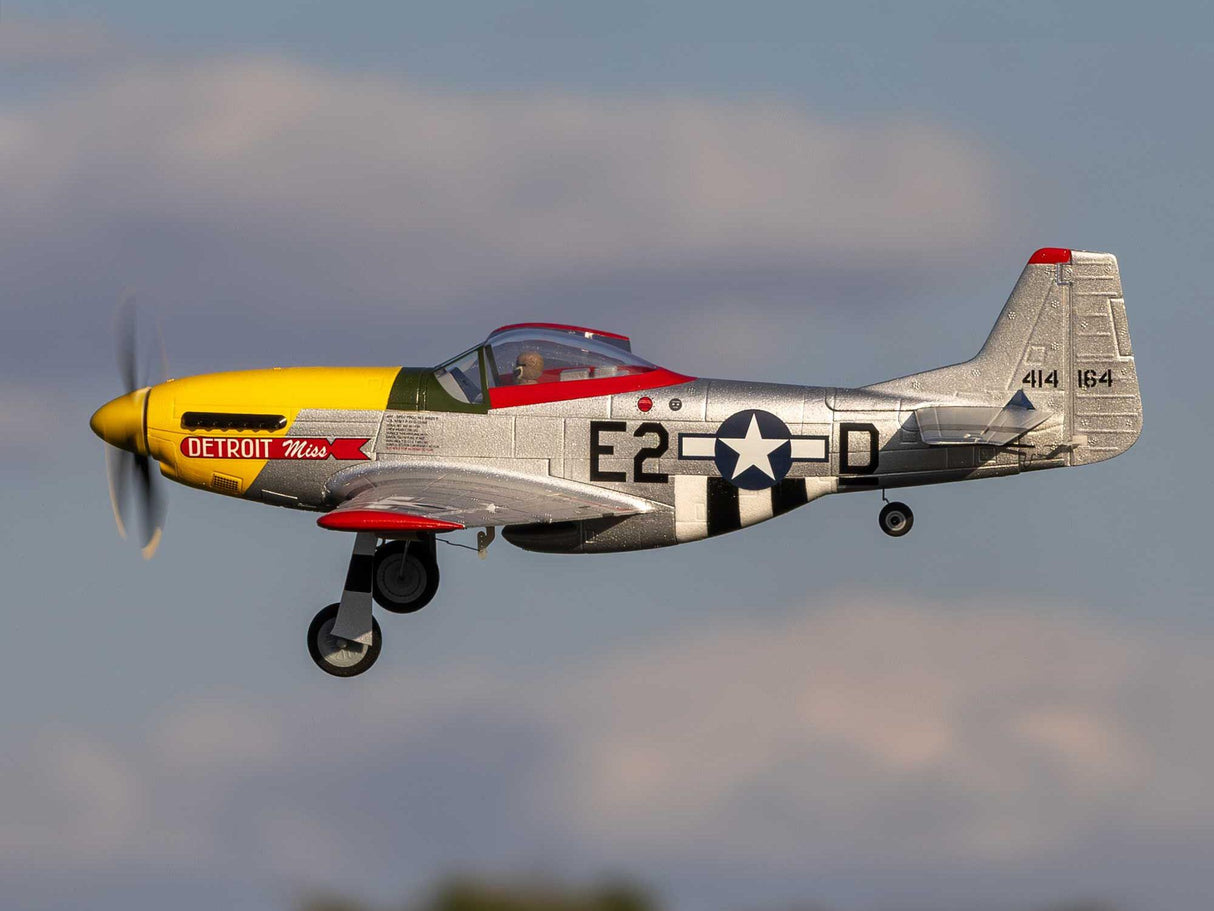 E-Flite UMX P-51D Mustang Detroit Miss BNF Basic with AS3X and SAFE