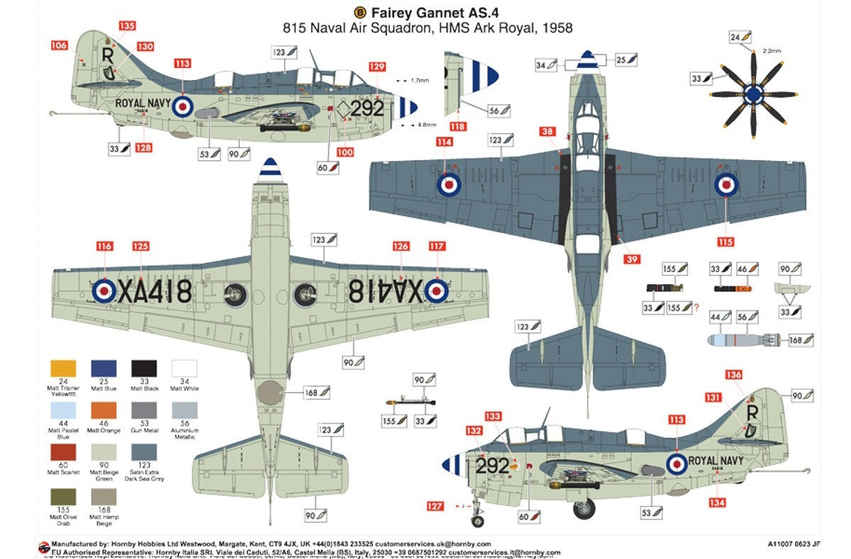 Airfix 1/48 Fairey Gannet AS.1/AS.4 A11007 – Sussex Model Centre Airfix 1/48 Fairey Gannet AS.1/AS.4 A11007 – Sussex Model Centre