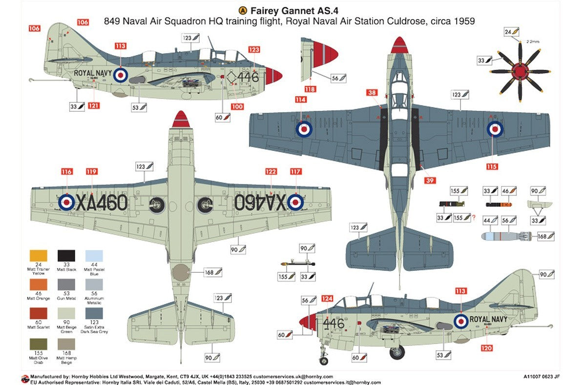 Airfix 1/48 Fairey Gannet AS.1/AS.4 A11007