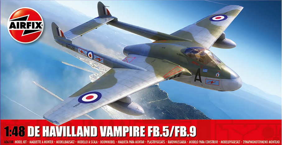 Airfix 1/48 de Havilland Vampire FB.5/FB.9 A06108