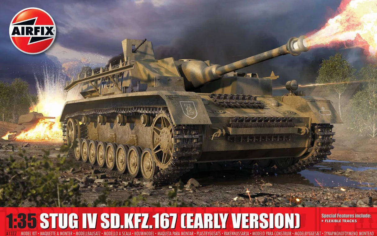 Airfix 1/35 Stug IV SD.KFZ.167 (Early Version) 1:35 Tank Kit A1377
