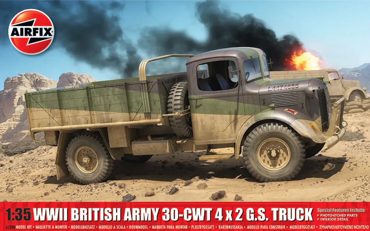 Airfix 1/35 WWII British Army 30-cwt 4x2 GS Truck A1380