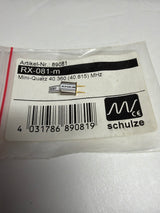 Schulze Receiver Crystal  quartz mini / 40MHz / channel 81 40.815