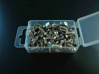 PACK 100 M3 X 12 S/S COUNTERSUNK BAGGED