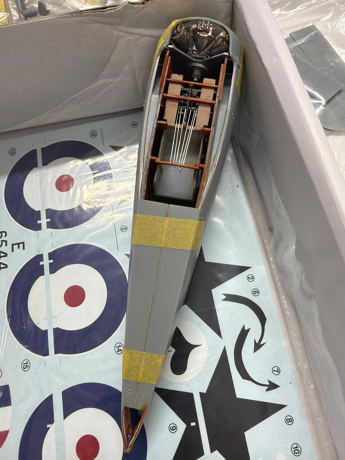 WingNut Wings Sopwith Snipe Late 1/32 this model has been started to a high standard Plastic Model Kit with extras seat and harness