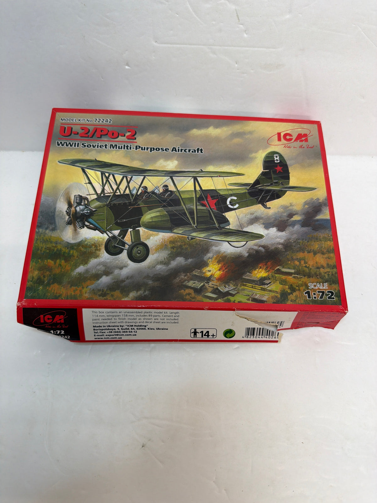 ICM 72242 U-2 / Po-2WS WWII Soviet Multi-Purpose Aircraft — 1:72 Plastic model aircraft kit
