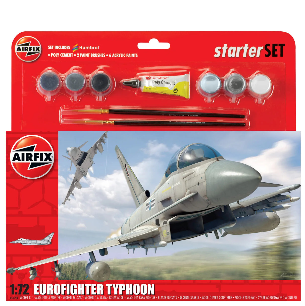 Airfix 1/72 Eurofighter Typhoon Starter set AX50098A