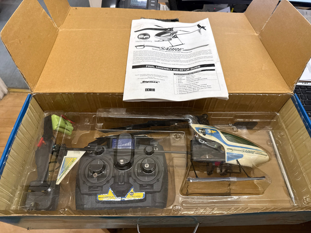 EF Helicopters RTF Sabre Electric Micro Helicopter - Second Hand - New in Box