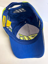 OFFICIAL VALENTINO ROSSI VR 46 (in Yellow)  Baseball Cap Blue Yamaha Racing Team Logo (second hand)