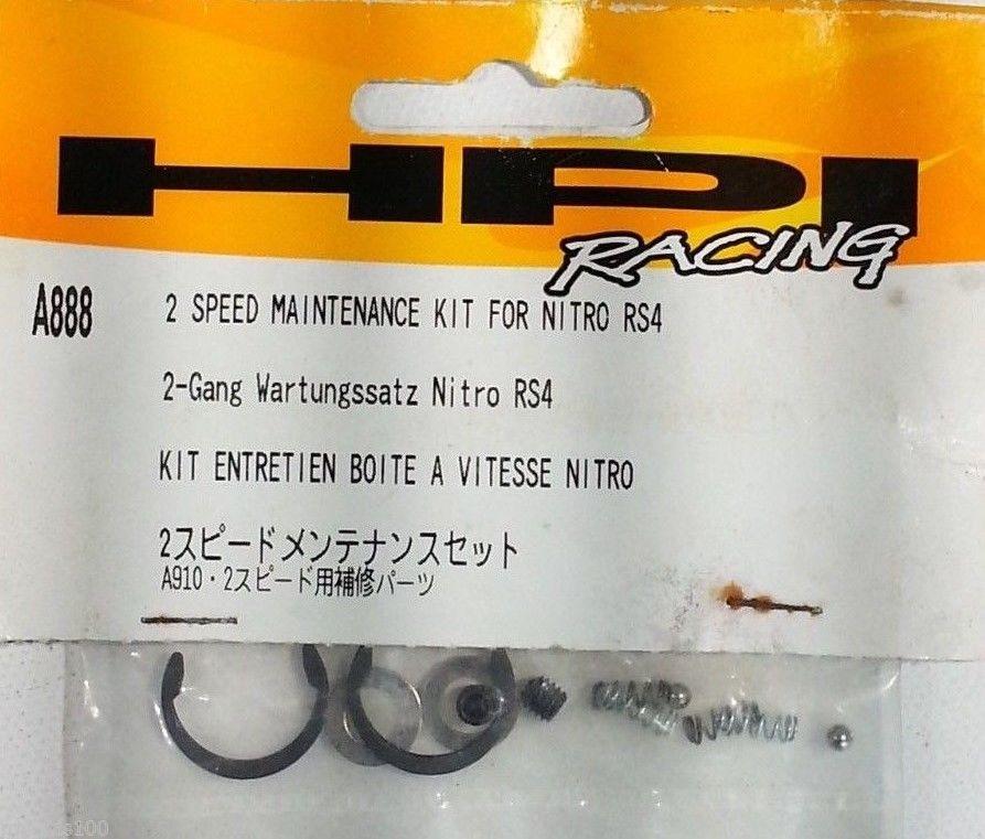 HPI 2 SPEED MAINTENANCE KIT FOR NITRO RS4 A888 (HPI 5)