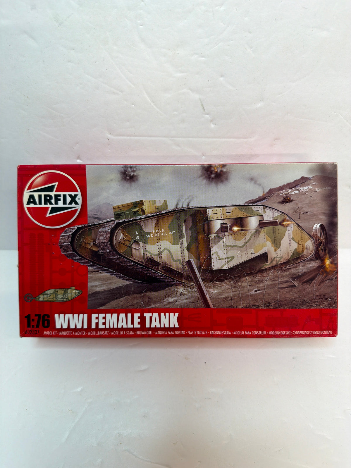 Airfix WWI Female Tank 1:76 Scale Model Kit
