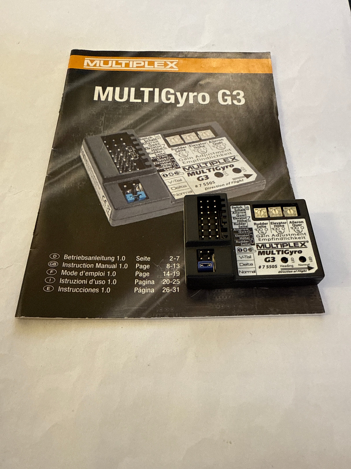 Multiplex multigyro G3 3-Axis Stabilization Gyro Unit - SECOND HAND
