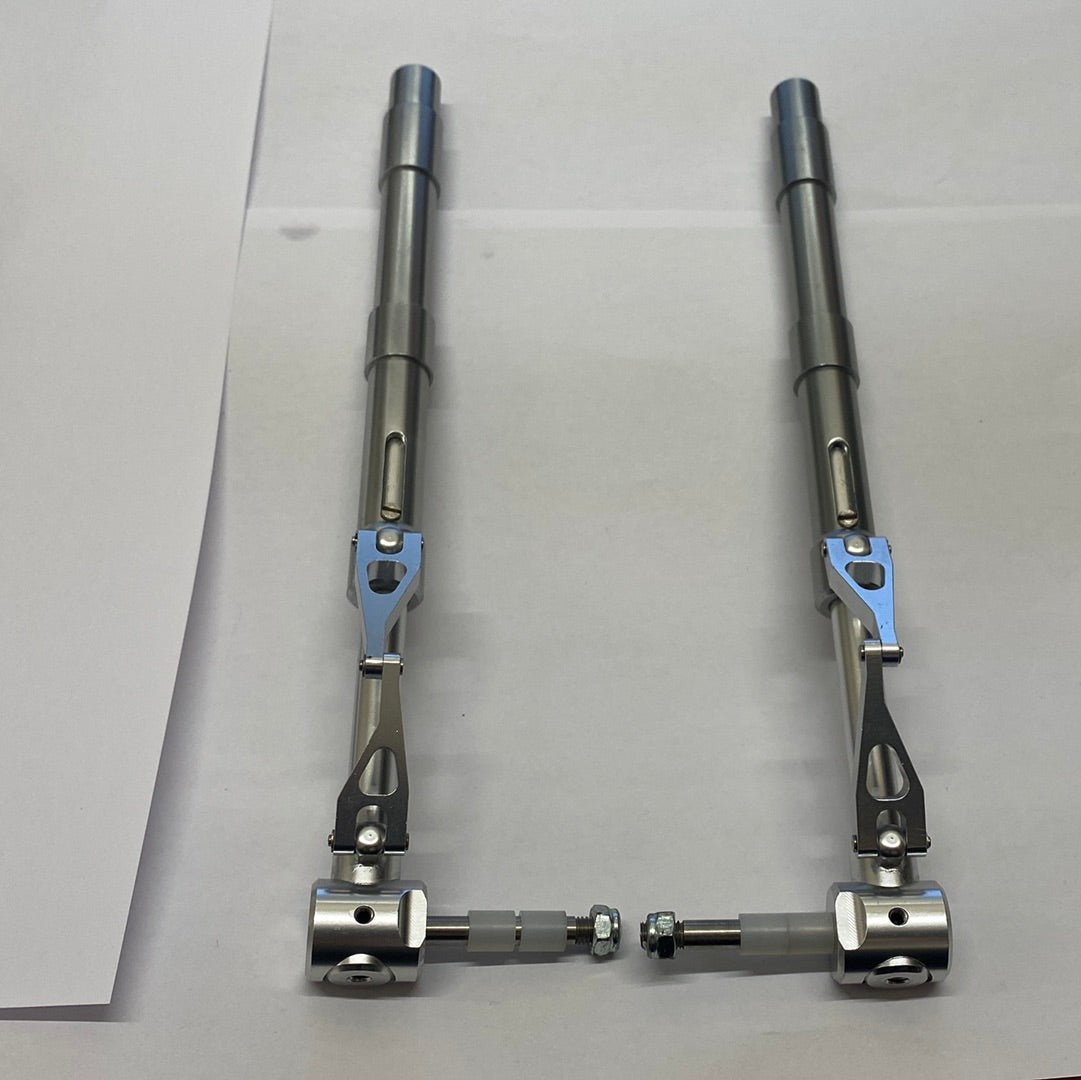 Main Oleo Sprung Under Carriage Legs with axles - Pair