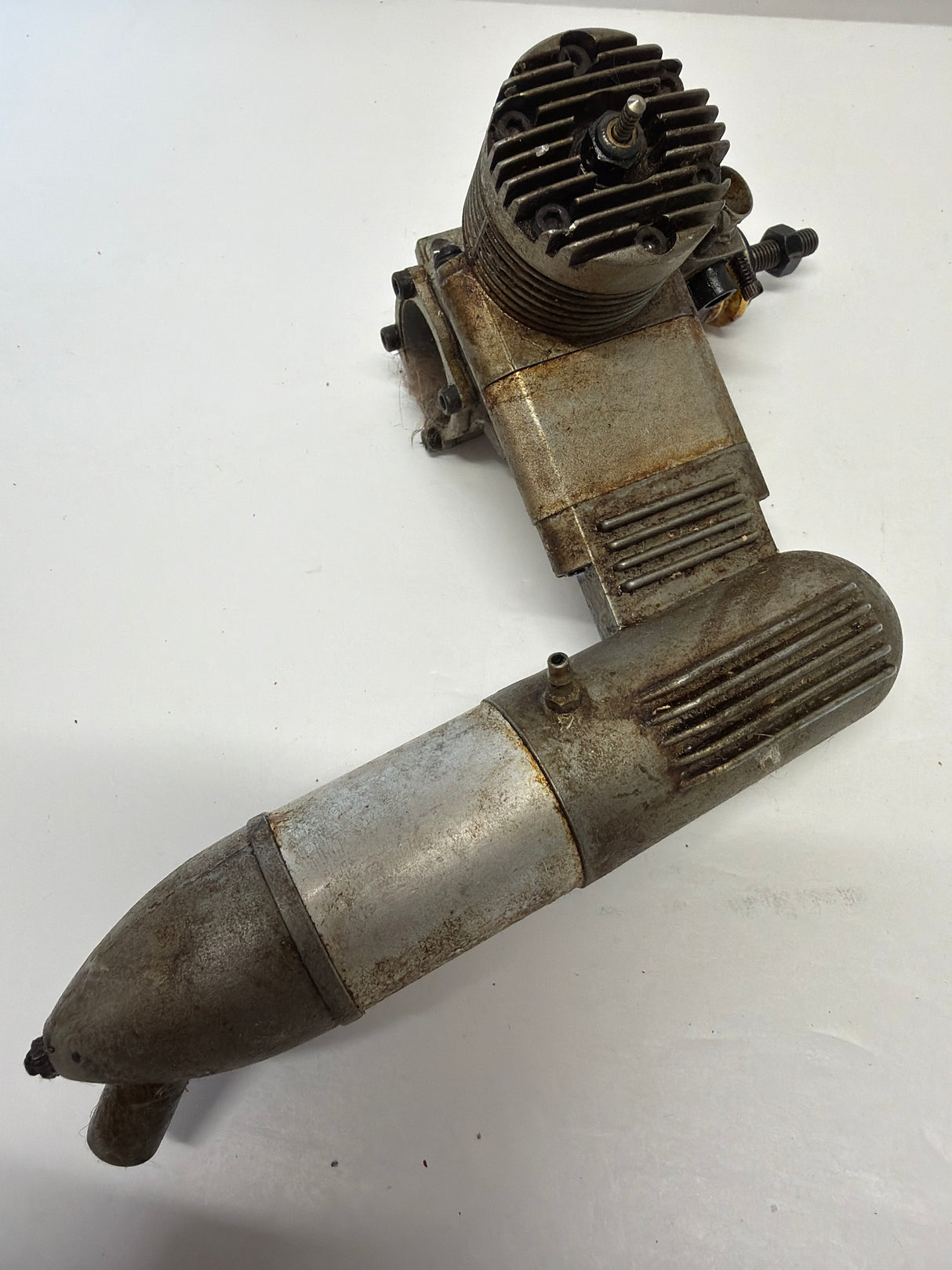 Second Hand Aircraft Engine 2-stroke Magnum 40 GP with silencer (Box 62)