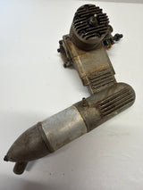 Second Hand Aircraft Engine 2-stroke Magnum 40 GP with silencer (Box 62)