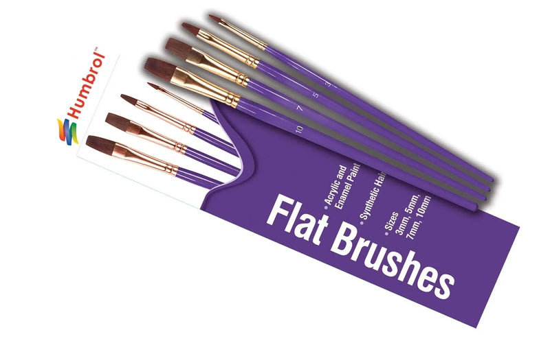 Humbrol Flat Paint Brush Set of 4