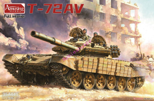 T-72AV Fitted with Kontakt-1 ERA bricks to the hull and tu