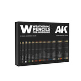 AK10047 AK Interactive WEATHERING PENCILS DELUXE EDITION BOX (37 waterpencil colors