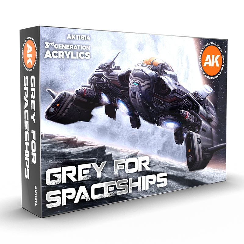 AK11614 AK Interactive GREY FOR SPACESHIPS SET