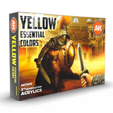 AK11615 AK Interactive YELLOW ESSENTIAL COLORS 3GEN SET