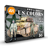 AK11763 AK Interactive WWII & MODERN US COLORS - SIGNATURE SET BY ADAM WILDER