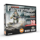 AK11781 AK Interactive GERMAN PANZERGRENADIER DIVISION EUROPE - Starter Set (10 Col