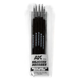 AK9086 AK Interactive SILICONE BRUSHES MEDIUM TIP MEDIUM - 5 Brushes
