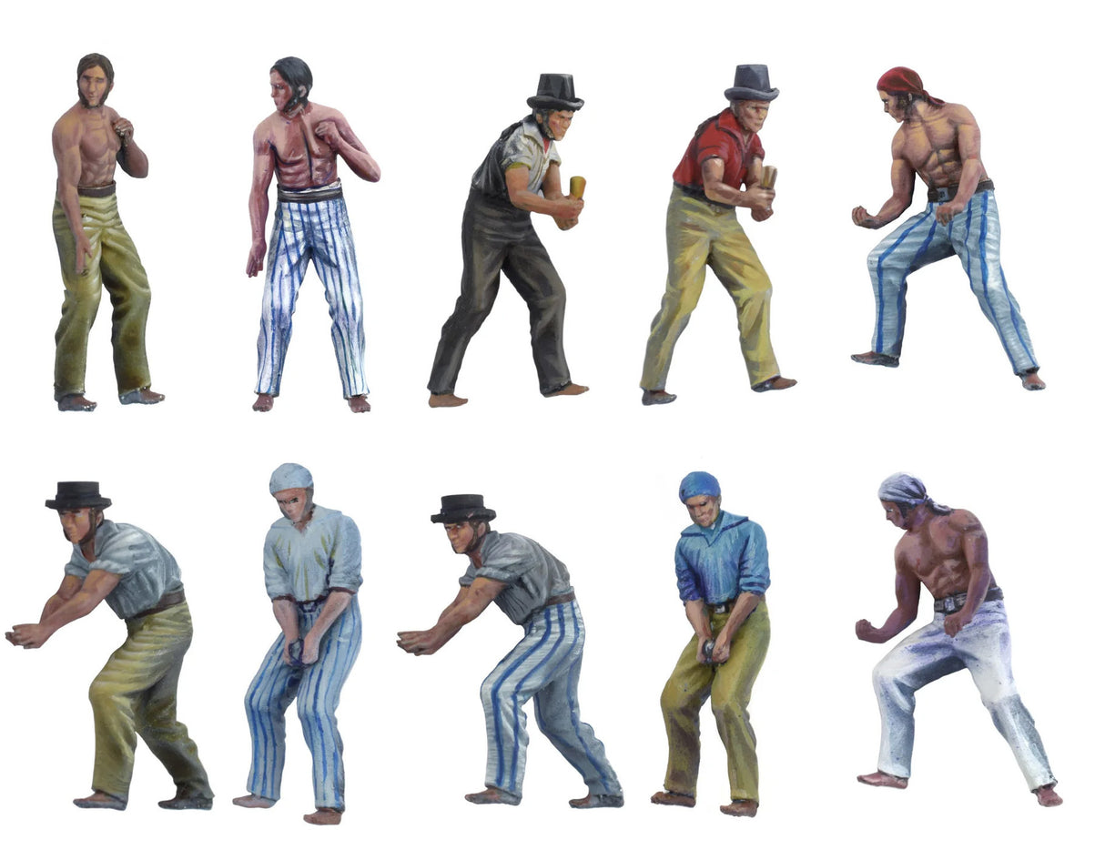 ARTESANIA Set of 10 Metal 1/48 Gunner Figures for Ships & AL22906