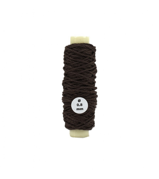 COTTON THREAD BROWN 0.75mm