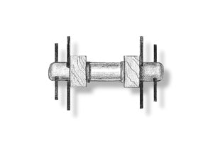 WINDLESS HORIZONTAL CAPSTAN 37 X 30MM