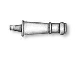BRASS BLIND CANNON BARREL 15MM