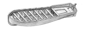 LIFEBOAT METAL & WOOD 90MM