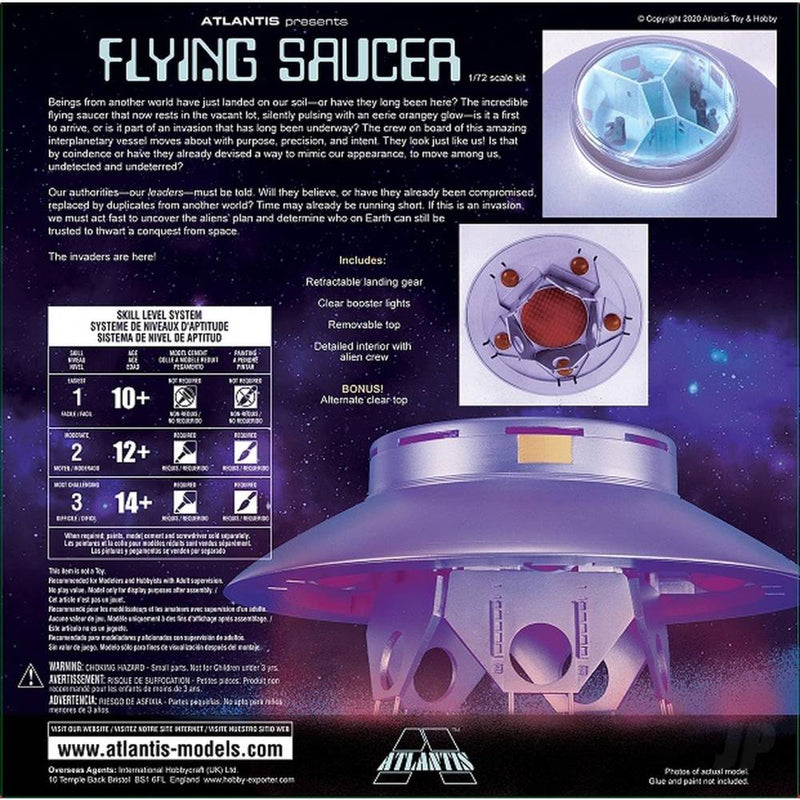 Atlantis 1/72 The Flying Saucer Kit (TV Series Invaders)