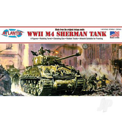 Atlantis Model 1/48WWII Sherman Tank Kit AMCA317