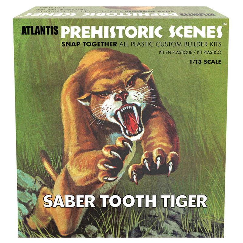 Atlantis Model Kits - 1:13 Prehistoric Scenes Saber Tooth Tiger