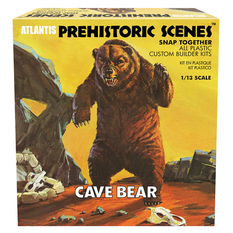 Atlantis Model Kits - 1:13 Prehistoric Scenes Cave Bear