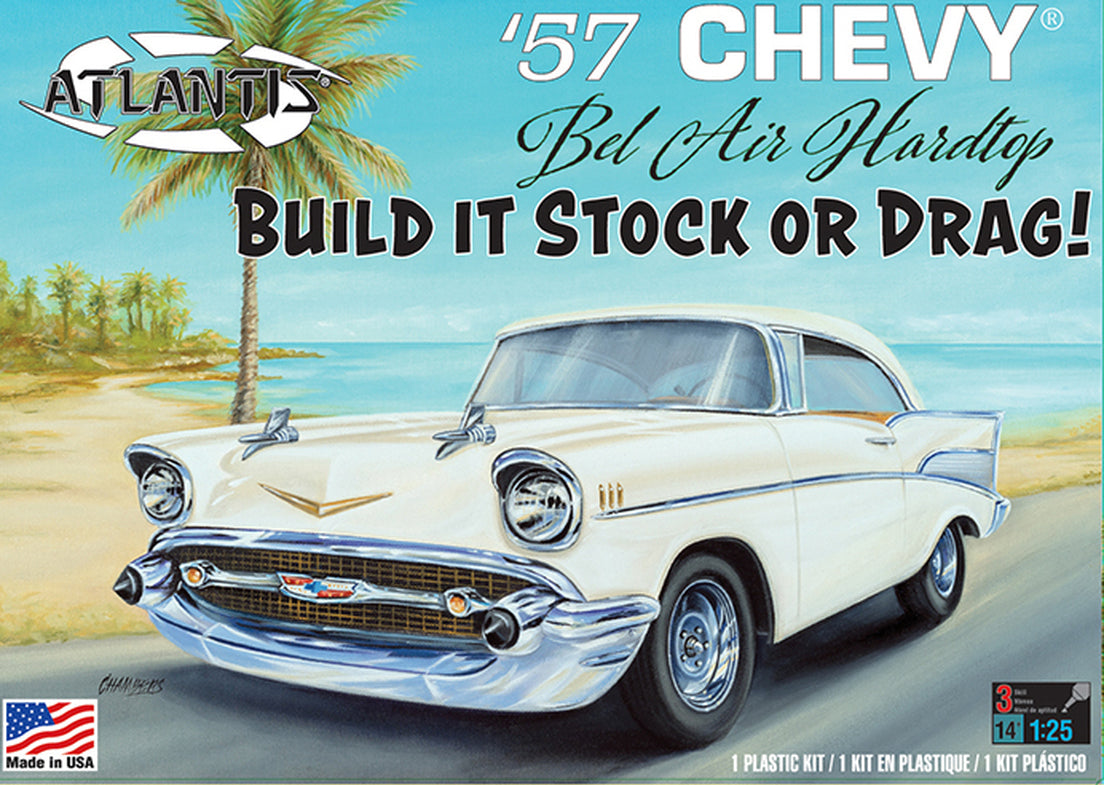 Atlantis Model Kits - 1:25 1957 Chevy Bel Air Hardtop Kit