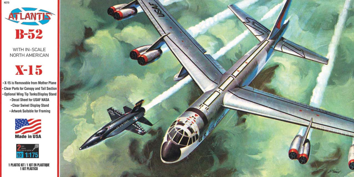 Atlantis Model Kits - 1:175 B-52 and X-15 Twin Set Kit