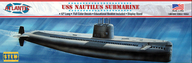 Atlantis Model Kits - 1:300 SSN 571 Nautilus Submarine Kit