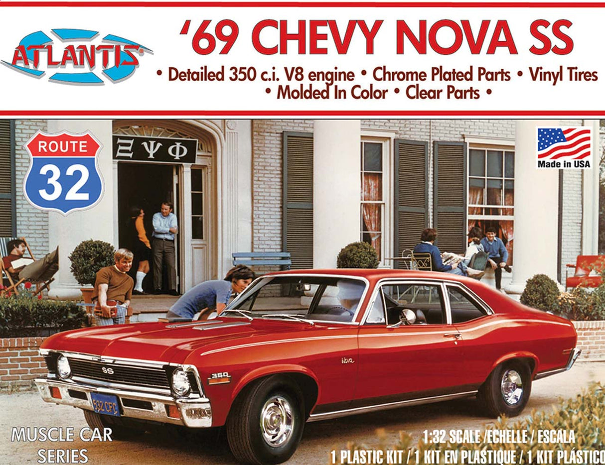 Atlantis Model Kits - 1:32 1969 Chevy Nova SS Kit