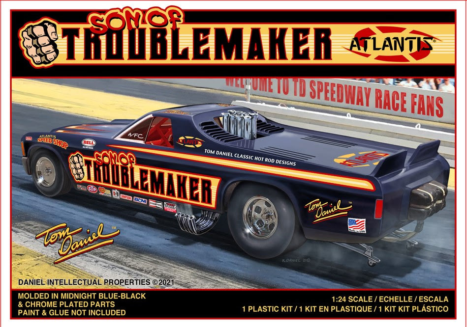 Atlantis Model Kits - 1:24 Son of Troublemaker Chevy El Camino Funny Car Kit AMCM2204