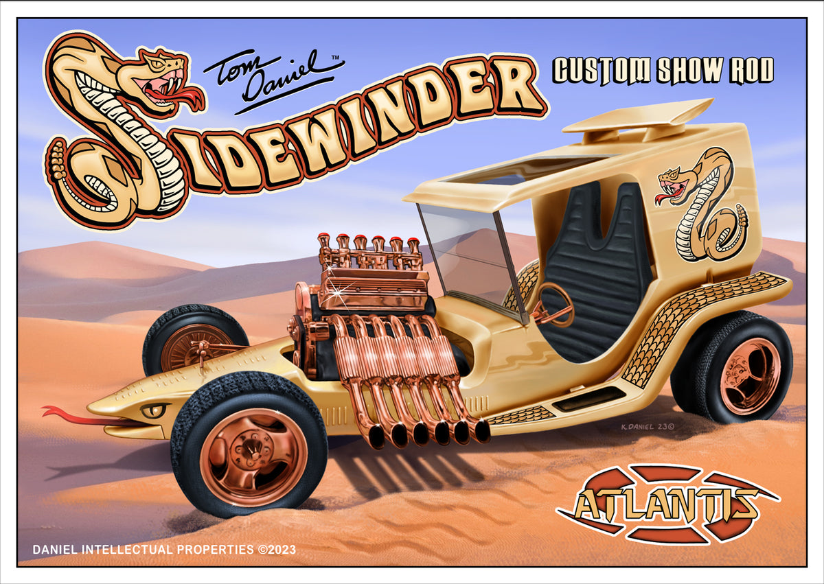 Atlantis Model Kits - 1:24 Tom Daniel Sidewinder Custom Show Rod Kit ...