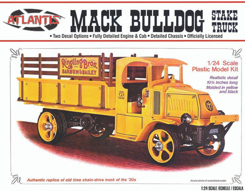 Atlantis Model Kits - 1:24 1926 Mack Bulldog Stake Truck Kit