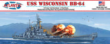 Atlantis Model Kits - 1:600 USS Wisconsin BB-64 Battleship Kit